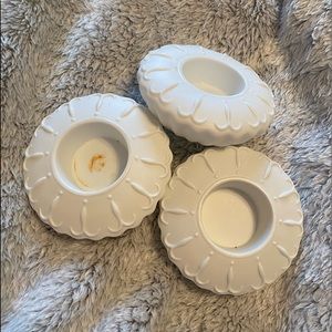 3 piece tea light candle holders